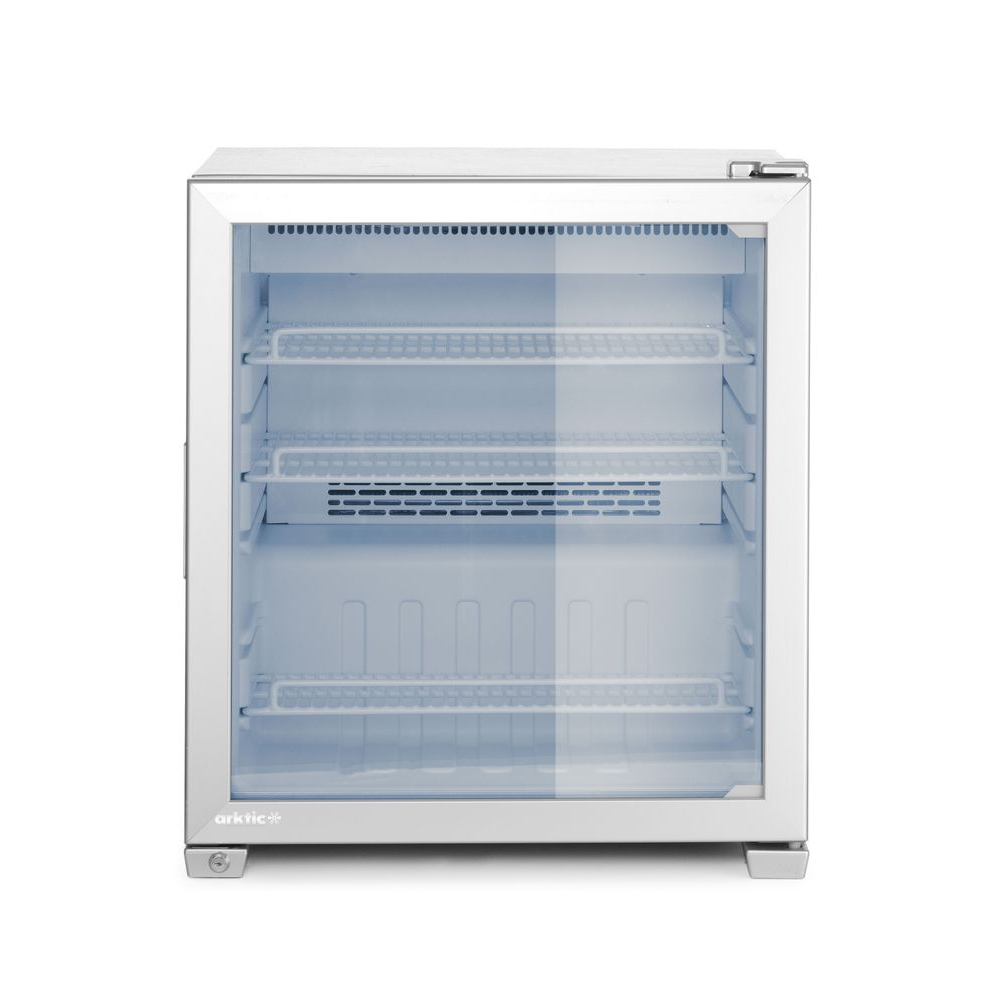 minibar, kühlbox, glasfront, edelstahl, spiegelglas