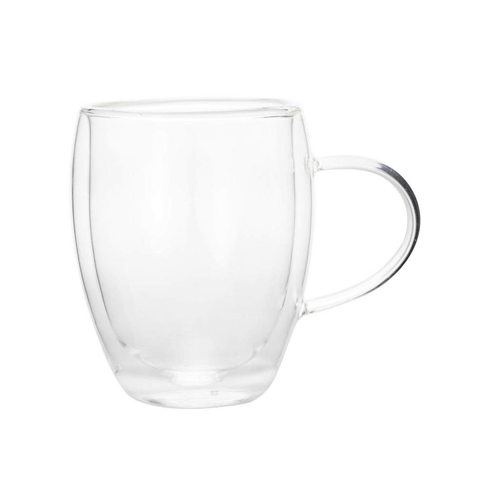 WAS Tee Set CURVED, 350 ml, Ø 11,5 cm, Set á 2 Stück, Borosilikatglas