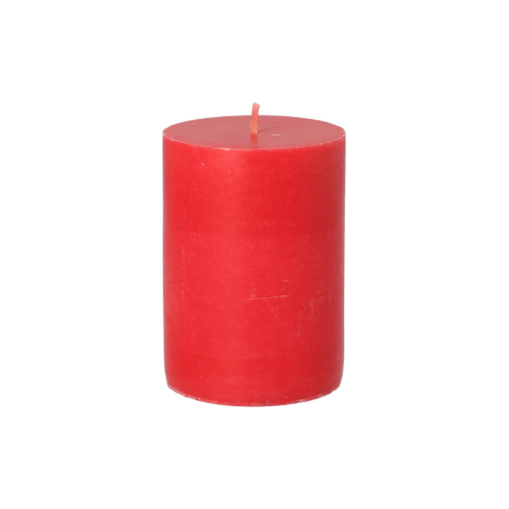 Papstar Stumpenkerze Ø 70 mm · 100 mm rot aus 100% Stearin, durchgefärbt