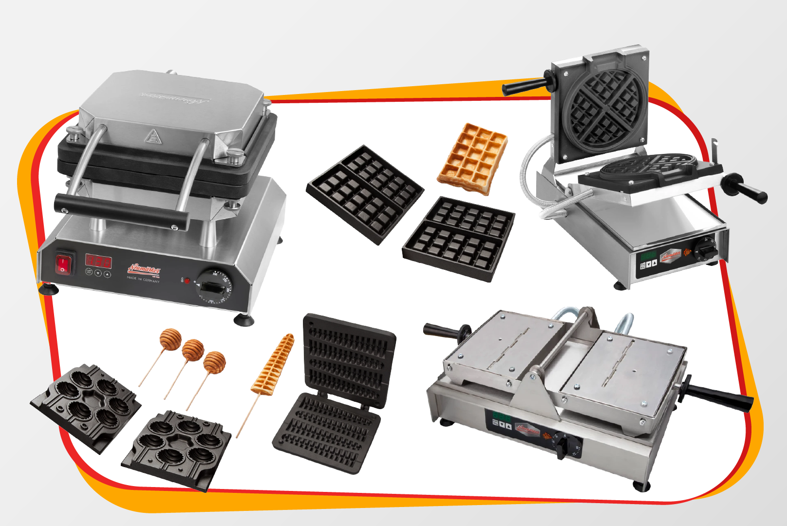 Waffeleisen, Waffelmaker, elektrische Platte, Antihaftbeschichtung, Waffelformen