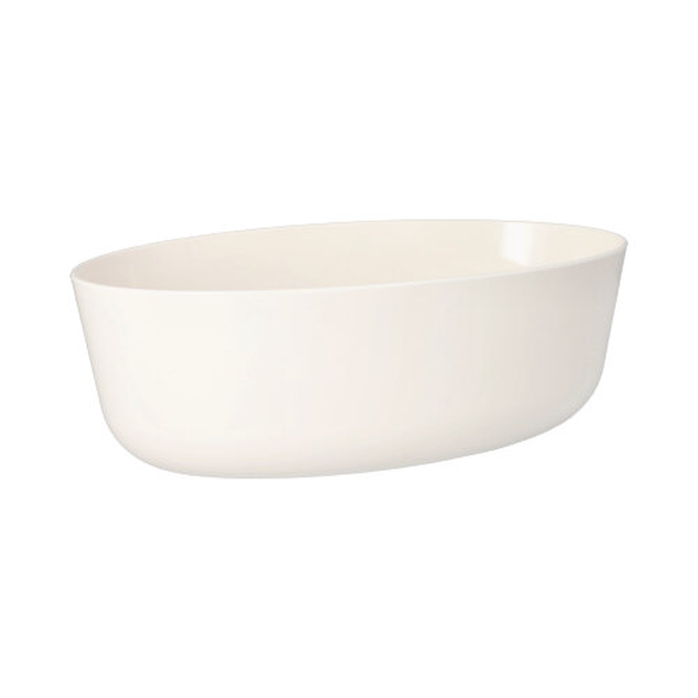 Papstar Mehrweg-Schalen oval 2400 ml 9,1 cm x 16,5 cm x 26 cm weiss "Cella"