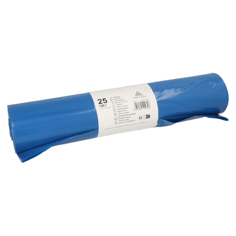 Papstar Müllsäcke, LDPE 120 l 110 cm x 70 cm blau