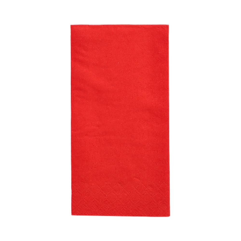 Papstar Servietten, 3-lagig 1/8-Falz 33 cm x 33 cm rot