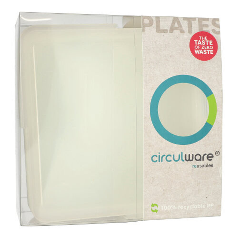 PAPSTAR Circulware Deckel für Schalen Mix & Match eckig 2,5 cm x 23,4 cm x 
