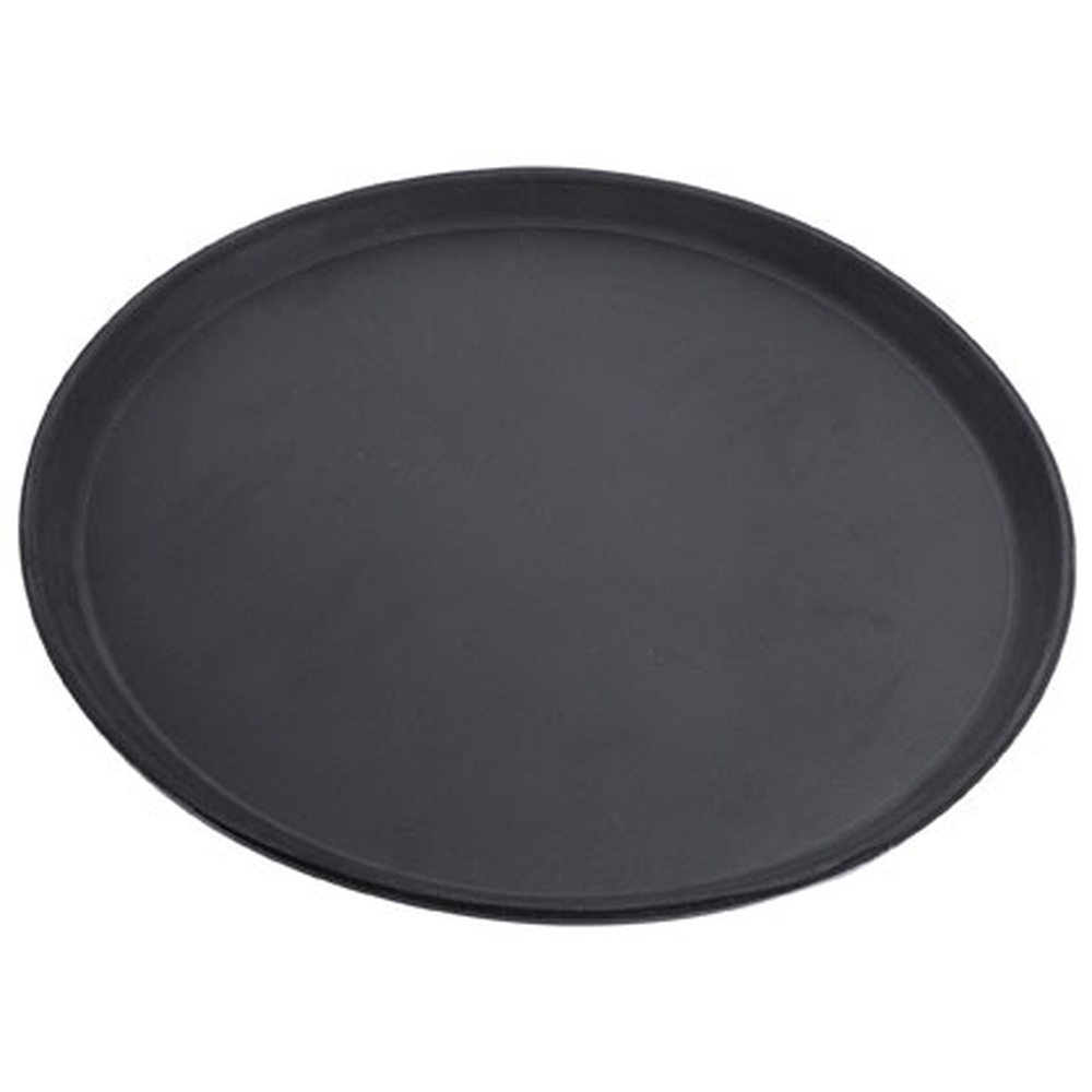 Contacto Tablett, rund 40 cm, schwarz rutschfest