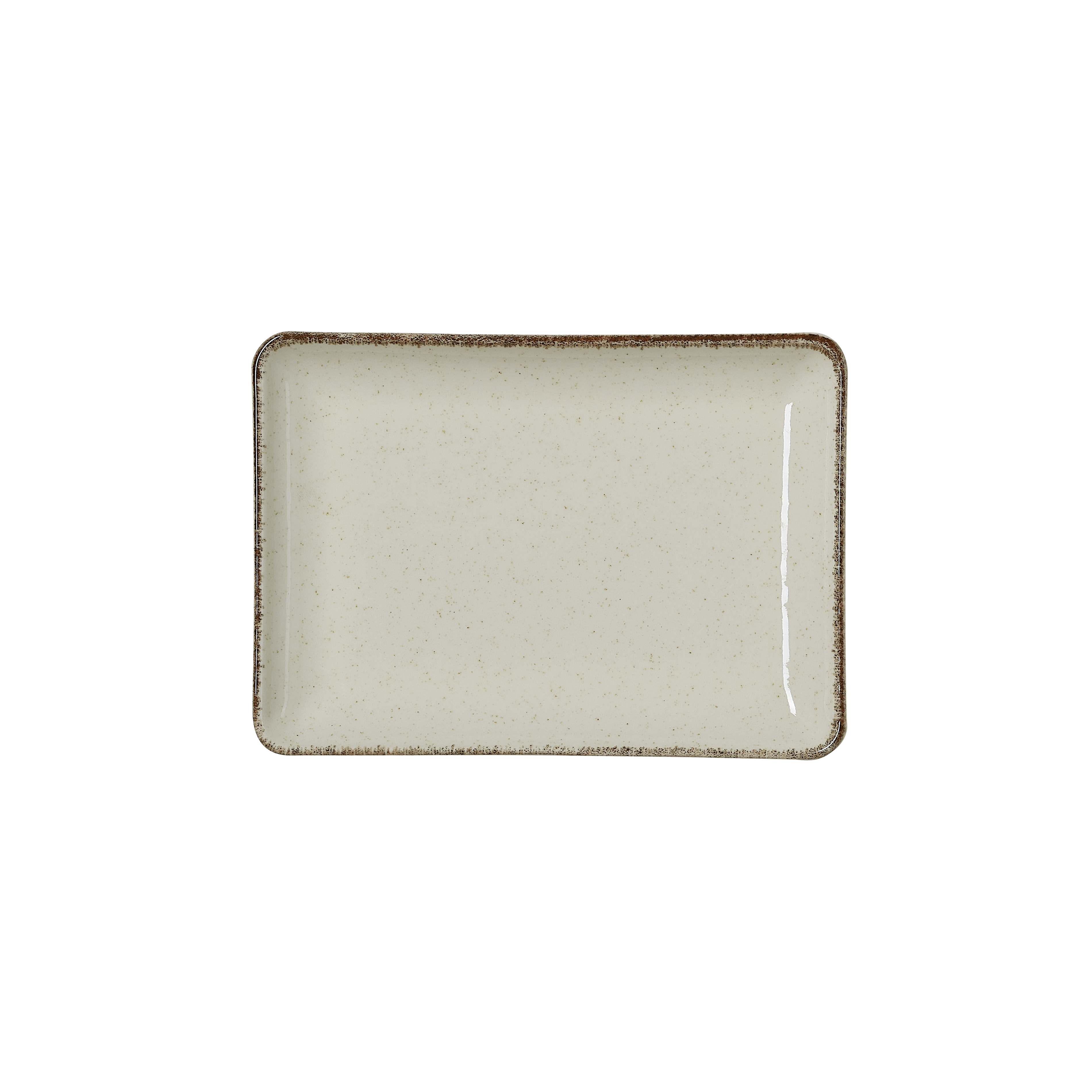 WAS Teller Set SMILLA SAND, flach, 18 x 13 cm, Set á 6 Stück, sand, Porzellan
