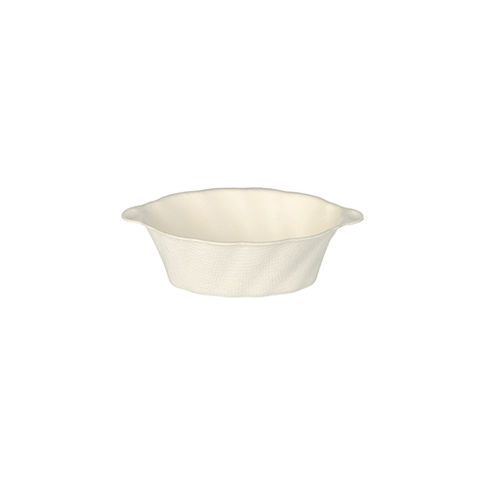 PAPSTAR Fingerfood - Schalen Zuckerrohr pure 40 ml 3 cm x 9,5 cm x 6 cm wei