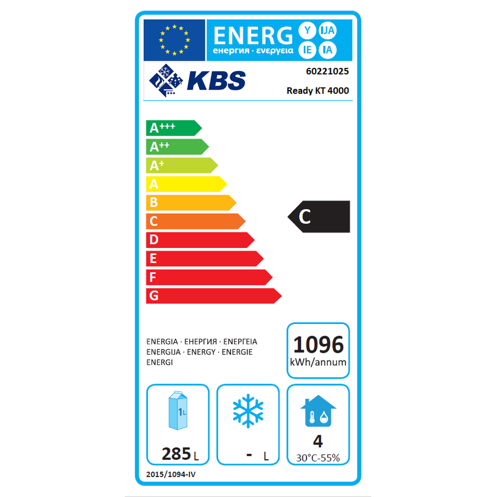 KBS Kühltisch Ready KT4000 mit Aufkantung
