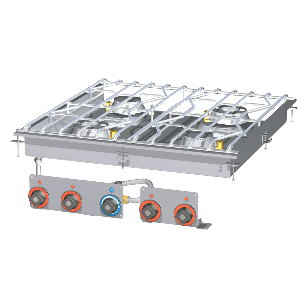 RM Gastro Herd Wasserbad Gas 4 Zonen / RM - PCAD-88G