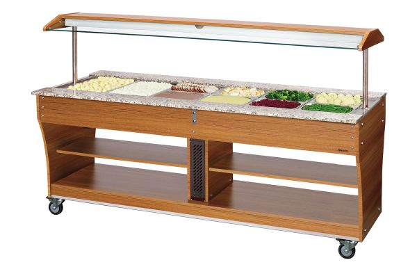 Bartscher Buffetwagen, warm, 6x 1/1 GN