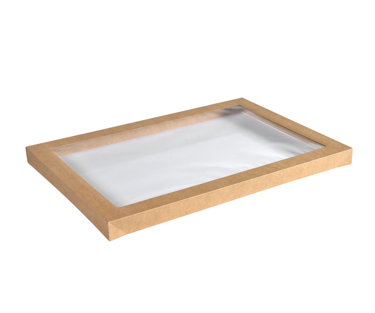 Duni Catering-Deckel Cardboard / PLA braun, Large 455 x 313 mm