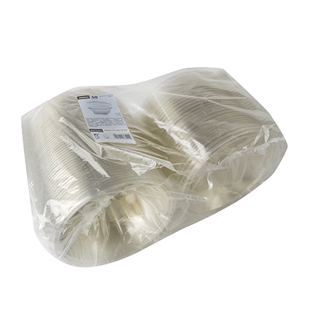 PAPSTAR Feinkost- und Salatschalen mit Klappdeckel, R-PET rund 1000 ml Ø 18,5