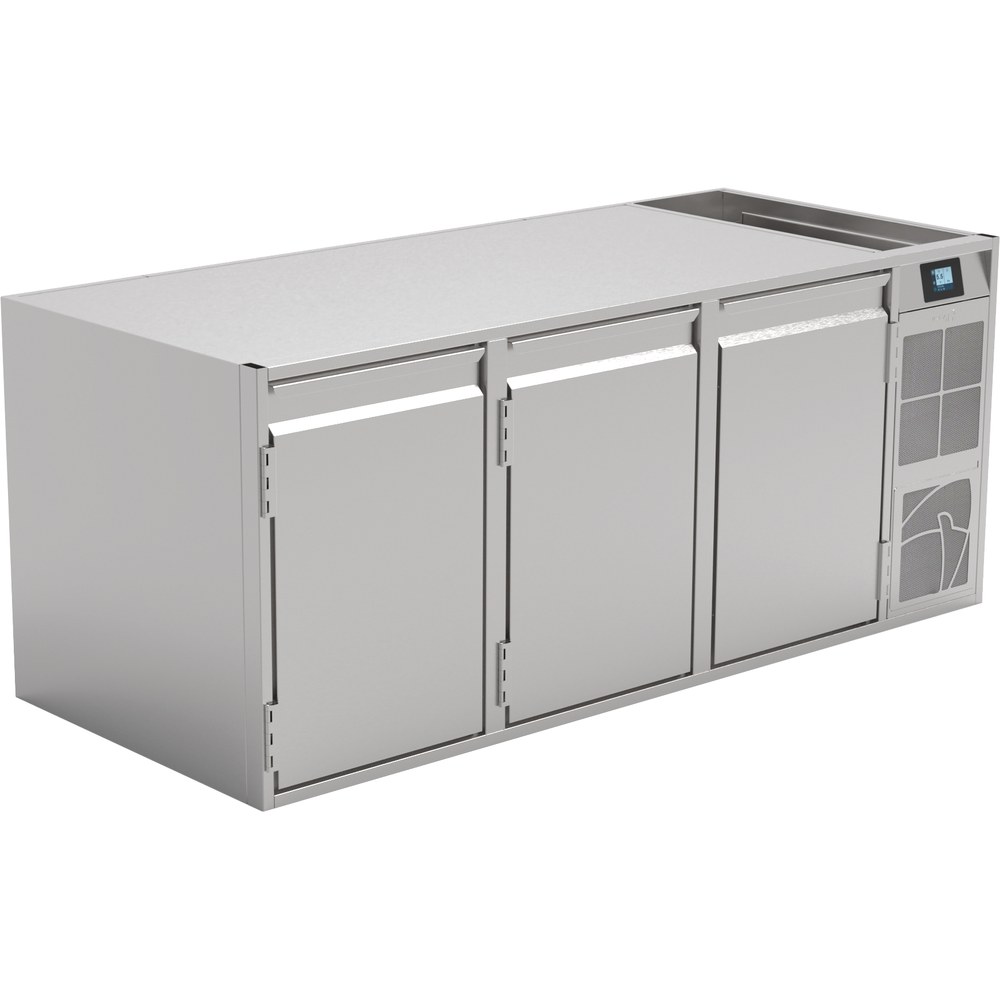 Nordcap Kühltisch (3 Abteile) KTE 3-65-3T MFR