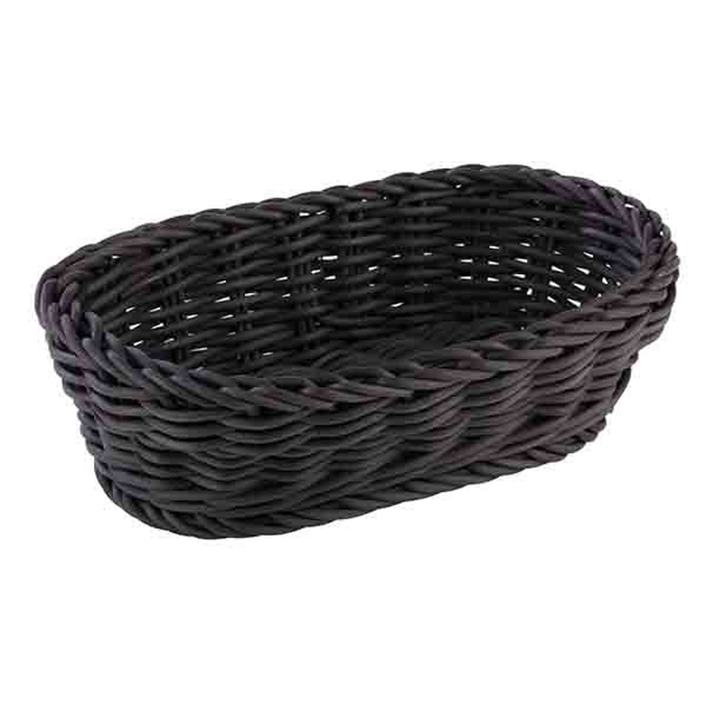 APS Korb, oval 19 x 12 cm, H: 6 cm , Polypropylen, schwarz