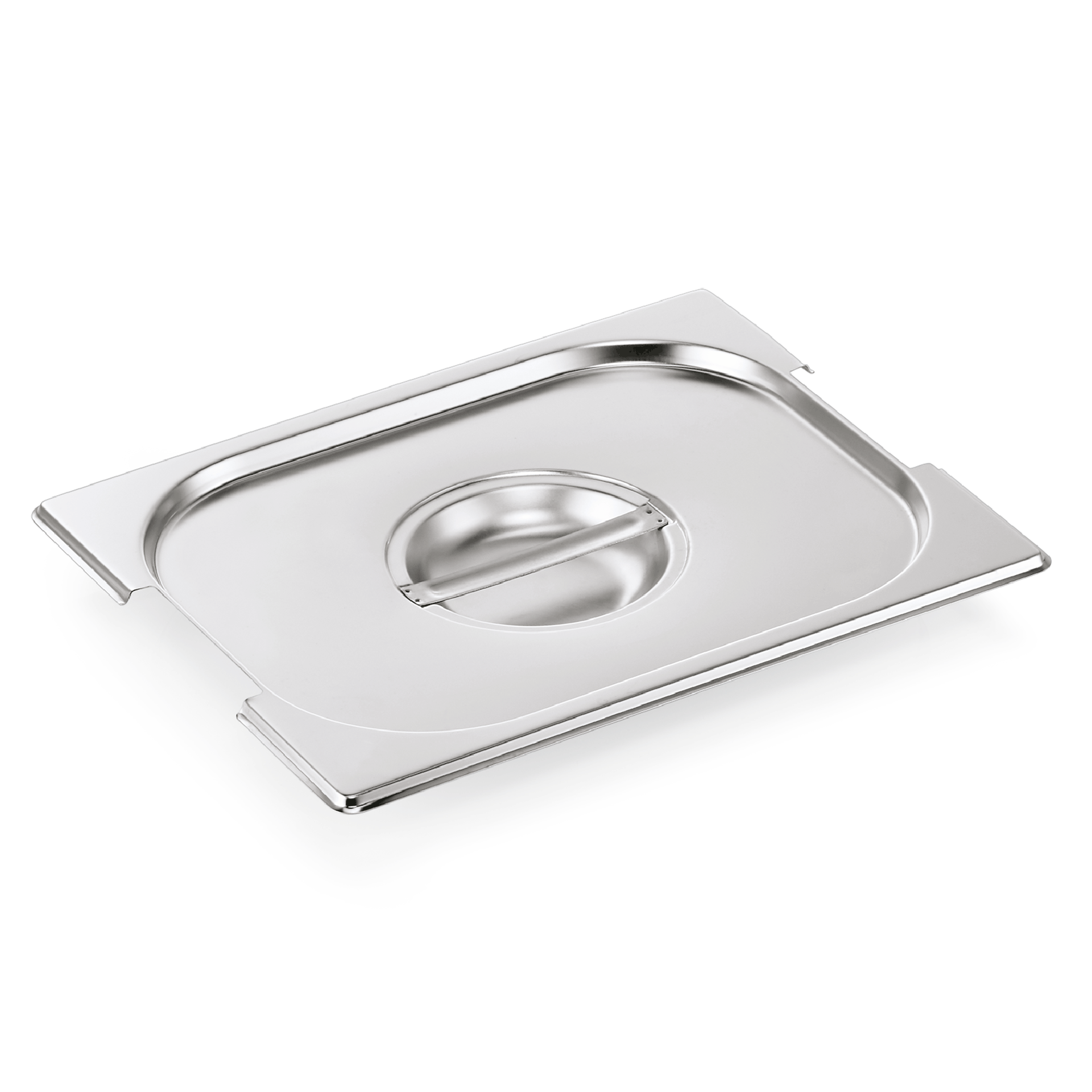 WAS GN Deckel GN CORE 1/2, mit Griffaussparung, Chromnickelstahl