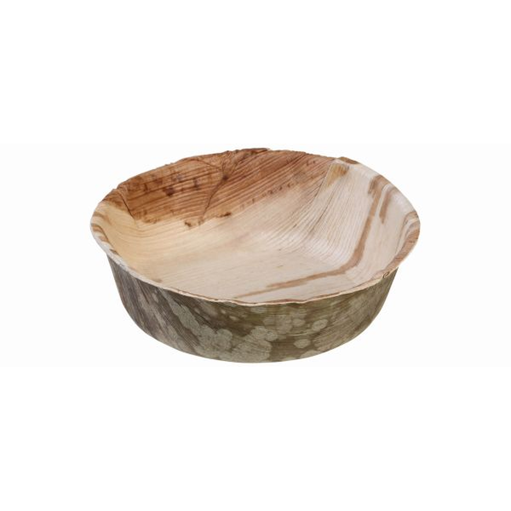 Pacovis Bowle rund, 650ml, Palmblatt, 160x50mm, naturess
