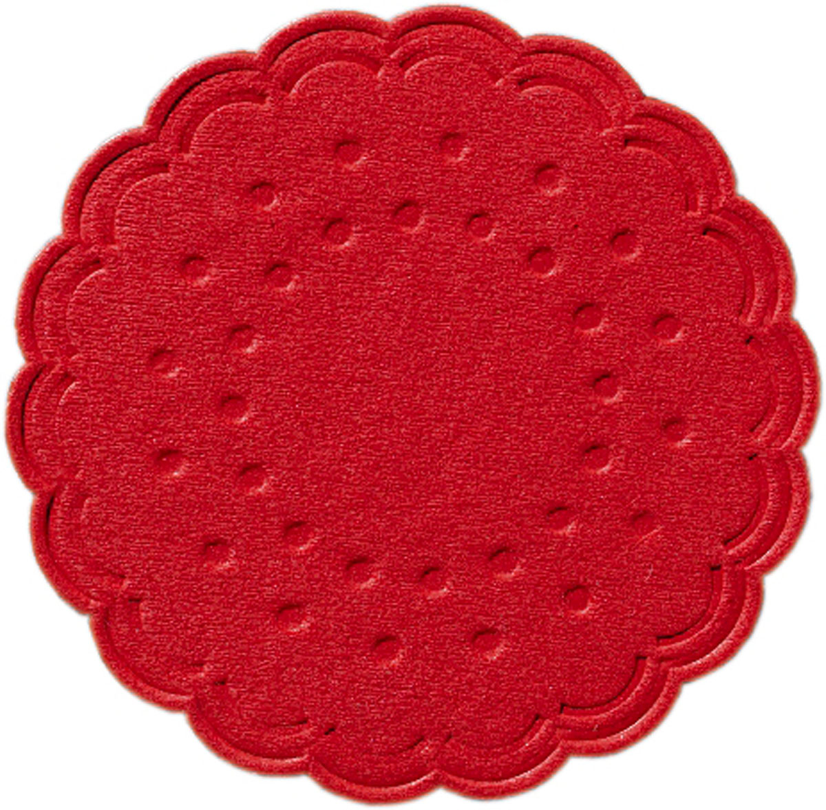 Duni Zelltuch-Untersetzer Ø 7,5 cm 8-lagig rot