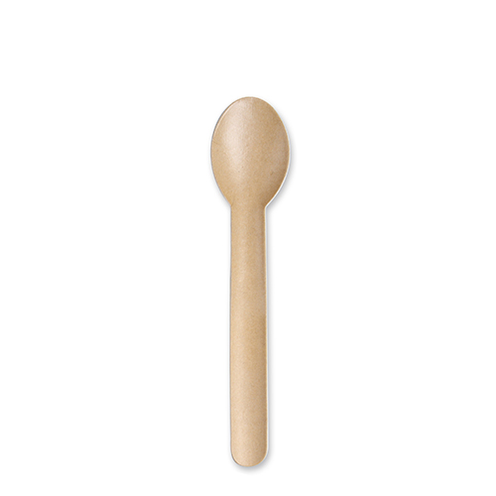 Papstar Kaffeelöffel, Papier "pure" 13 cm natur