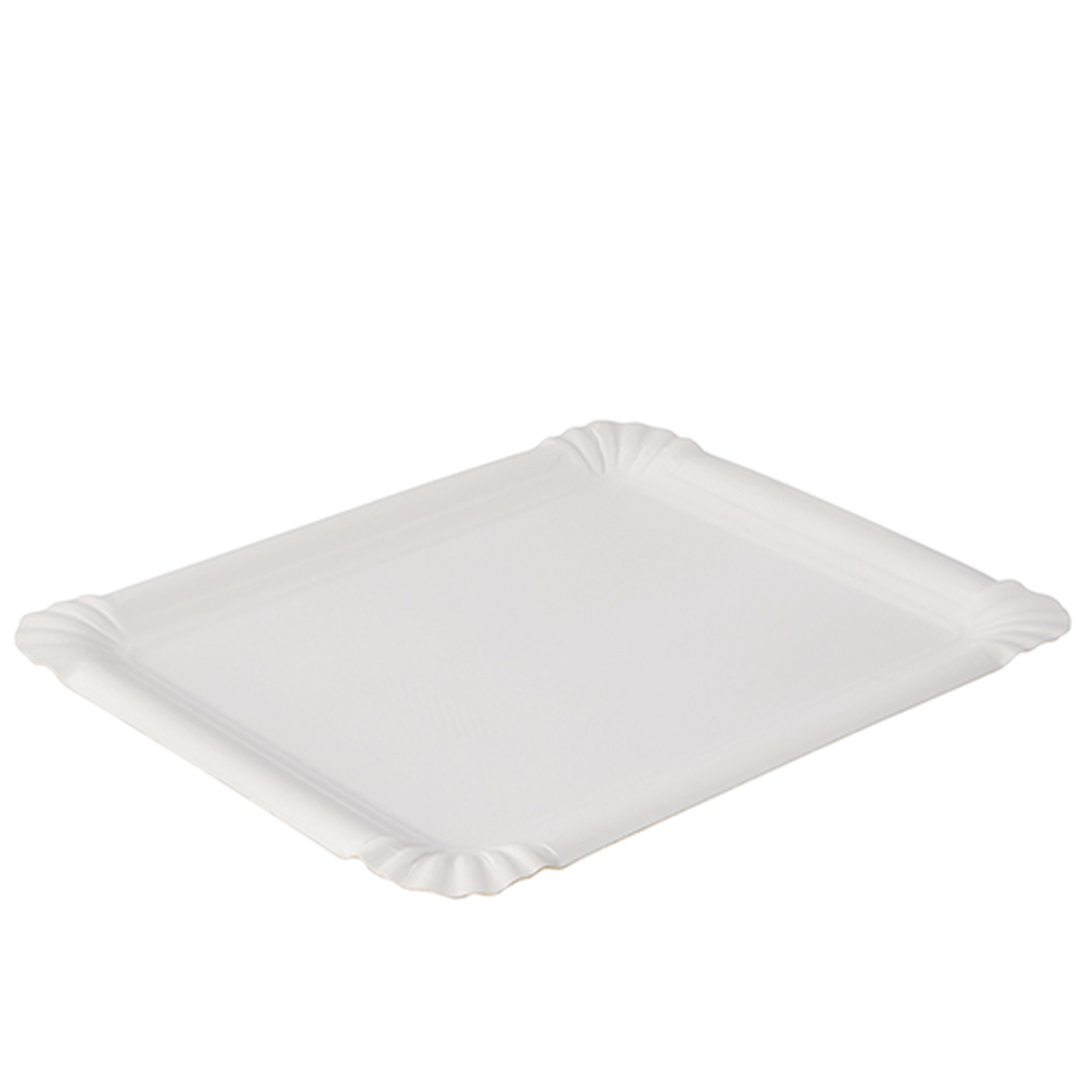 Papstar Teller, Pappe "pure" eckig 16,5 cm x 20 cm weiss