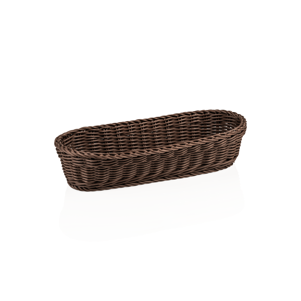 WAS Baguettekorb WEAVER PRO Systemkörbe, 40 x 16 x 8 cm, oval, braun, Polypropyl