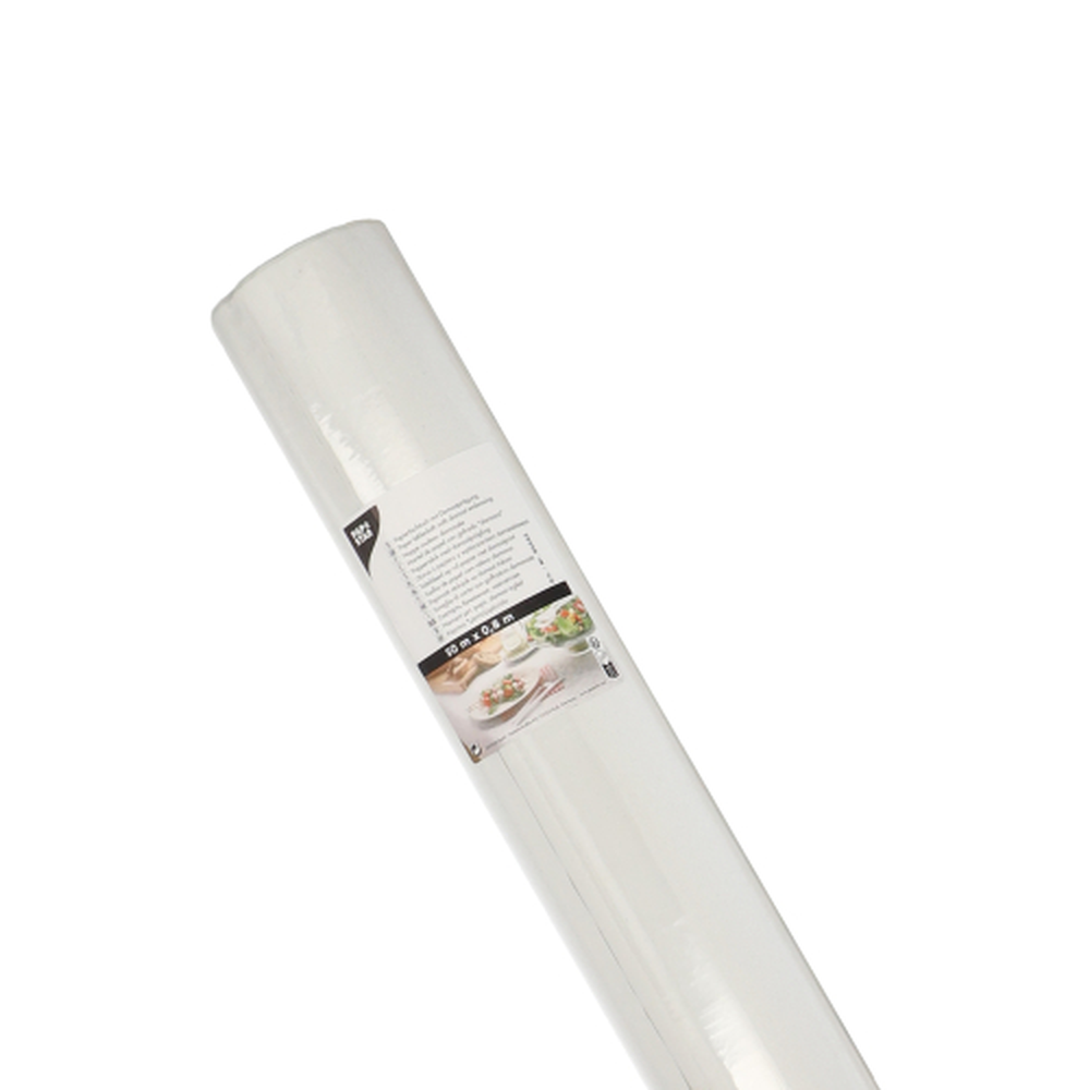Papstar Papiertischtuch mit Damastprägung 50 m x 0,8 m weiss