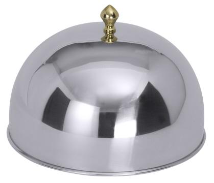 Contacto Speiseglocke 26 cm, mit vergoldetem Griffknopf