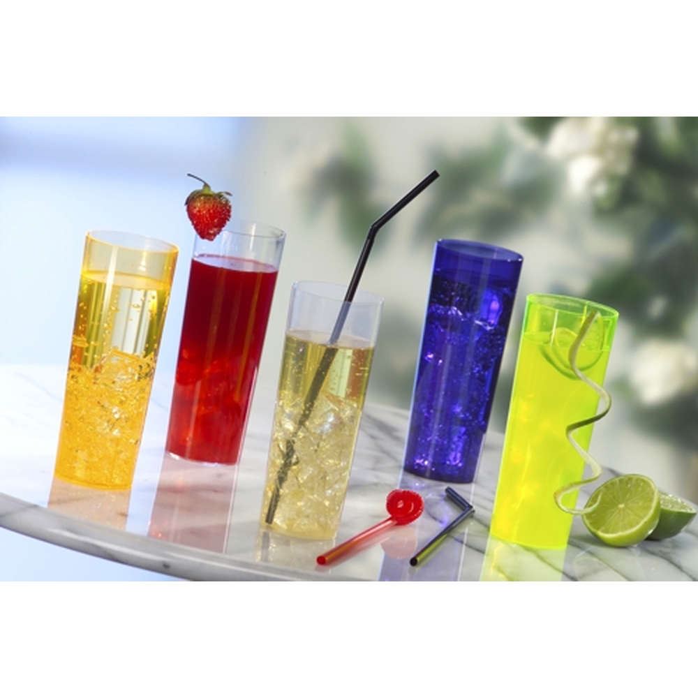 PAPSTAR Mehrweg-Gläser für Longdrinks PP 0,3 l Ø 5,85 cm · 15,2 cm transluzen