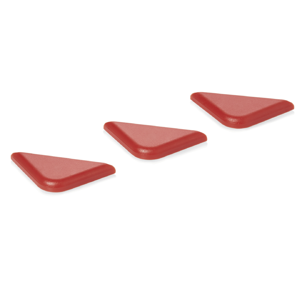 WAS HACCP Markierungsclips GN 89 Set, rot, Set á 50 Stück