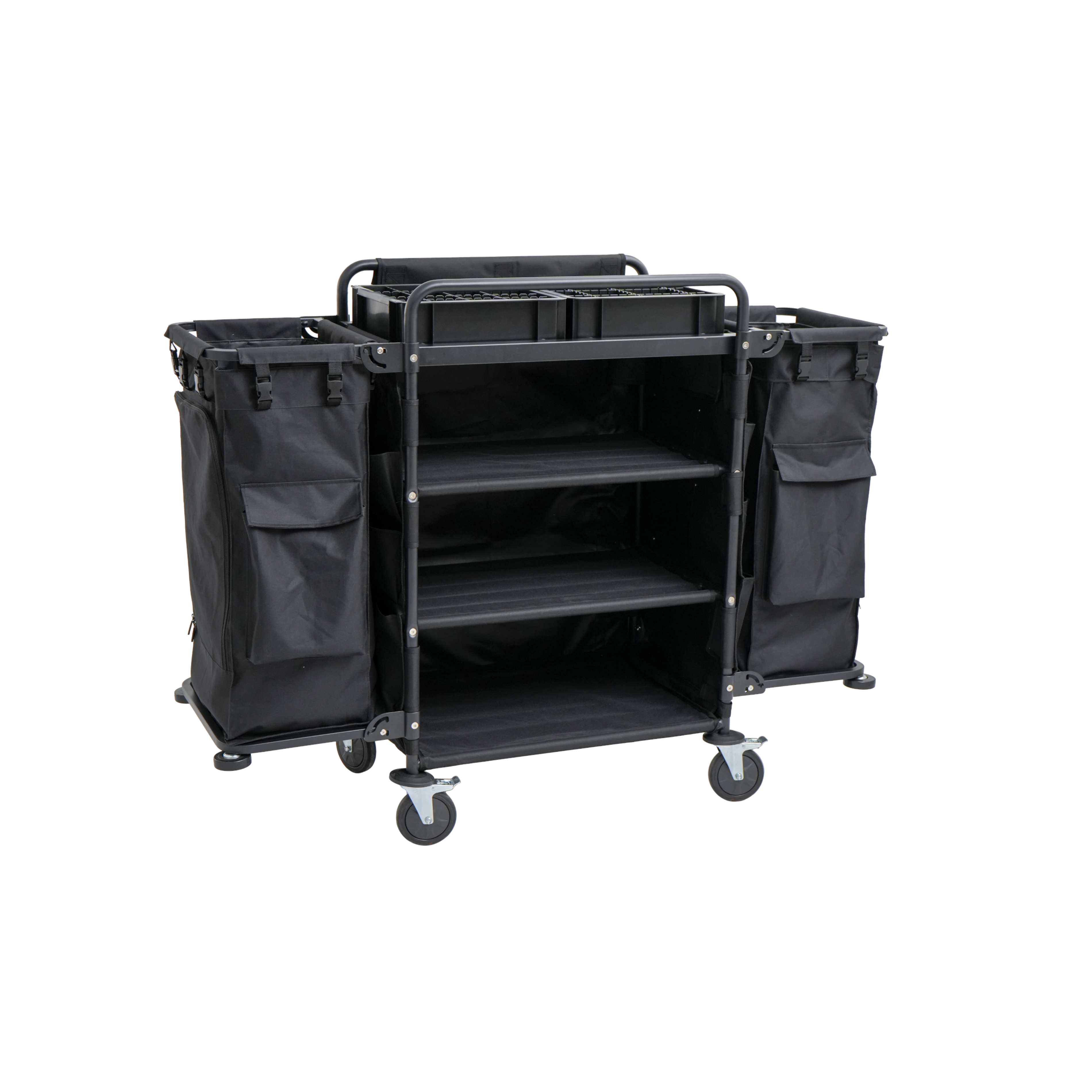 WAS Zimmerservicewagen, 150 x 55 x 110 cm, Stahl, Plastic, Nylon