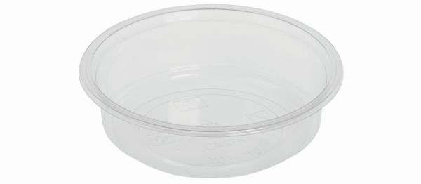 Pacovis Food Container PLA 240ml, transp., Ø 121mm, H. 35
