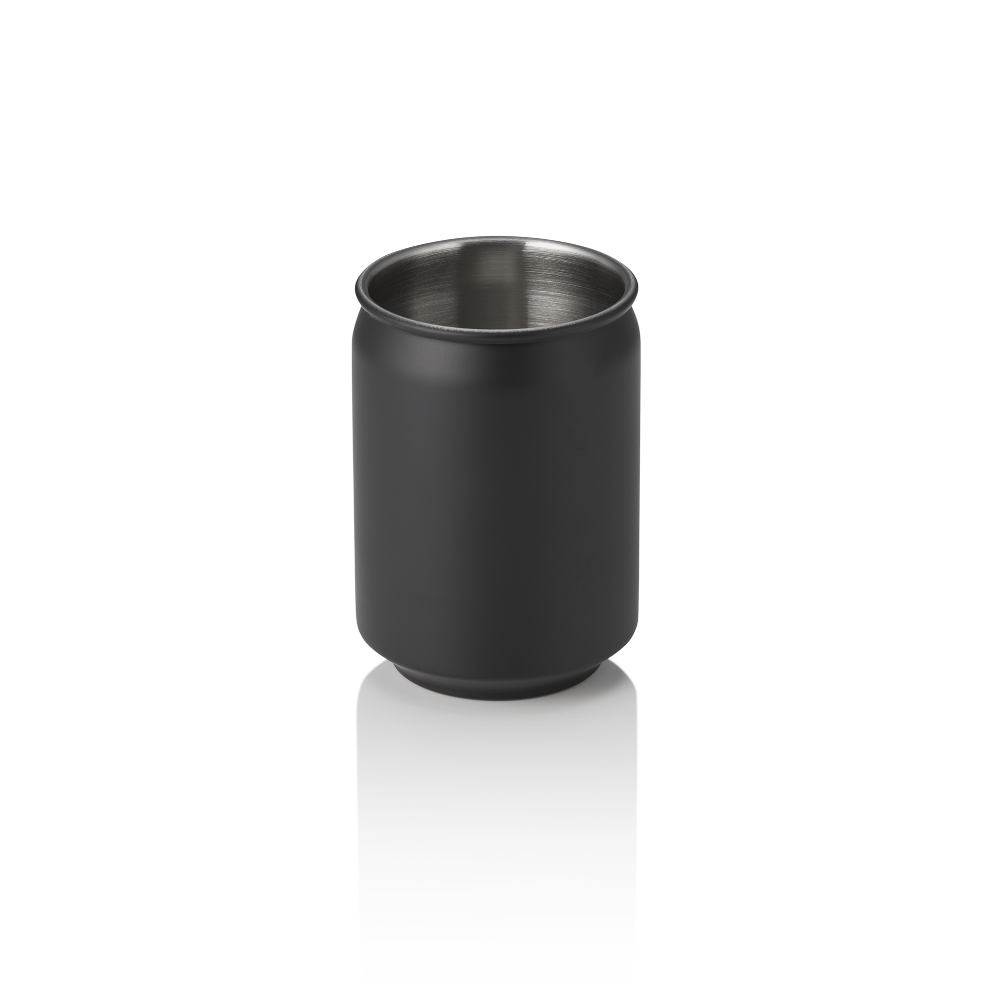 WAS Cup NOCTURN, 0,35 ltr., Ø 7 cm, Höhe 10,5 cm, schwarz matt, Chromnickelstahl