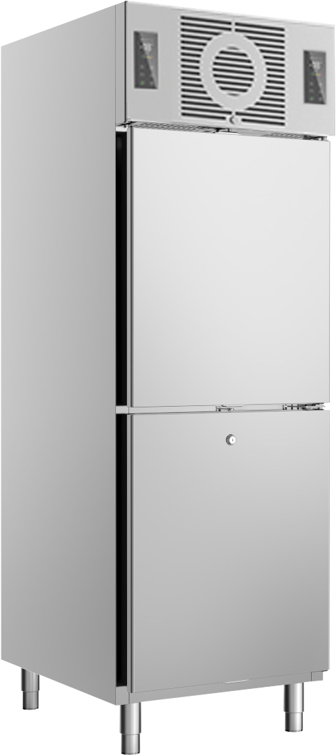 KBS Edelstahl Kühl-Gefrierkombination KU 721 2T K-TK