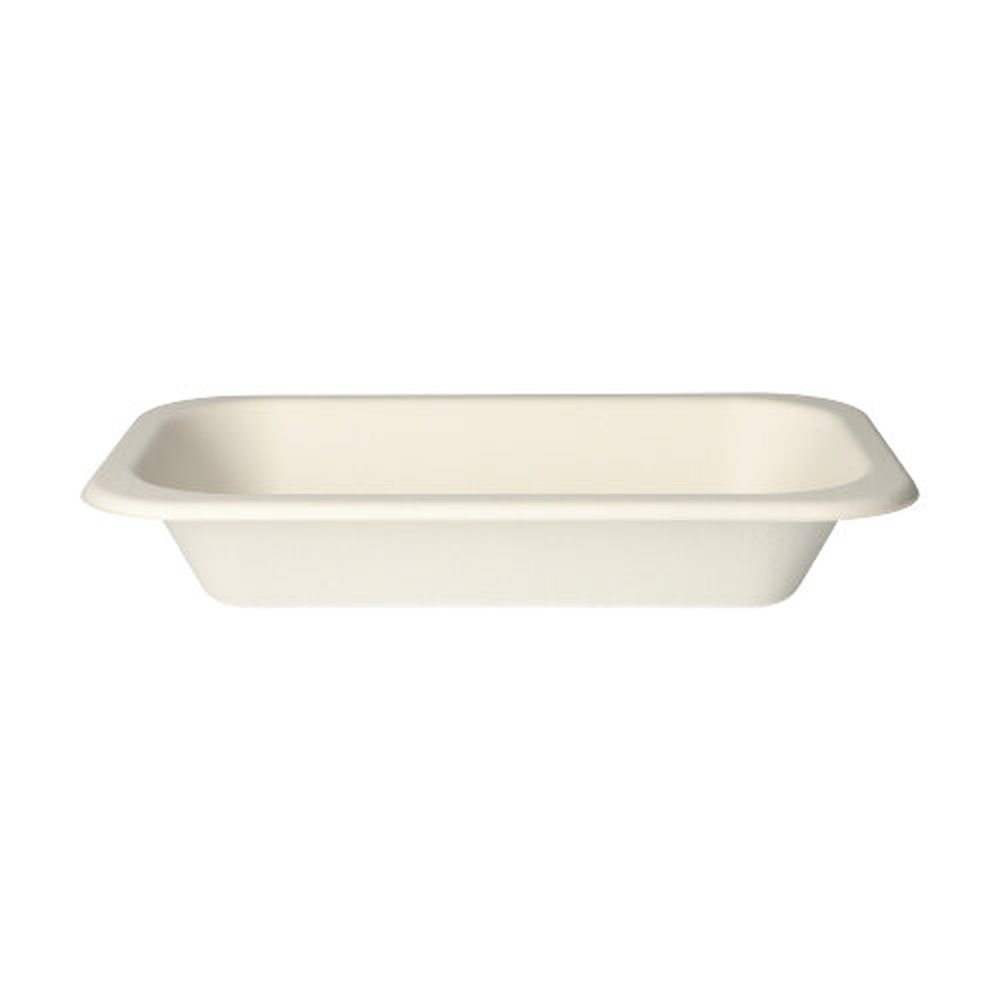 Papstar Siegelschalen Zuckerrohr 750 ml 4,2 cm x 15 cm x 24 cm weiss
