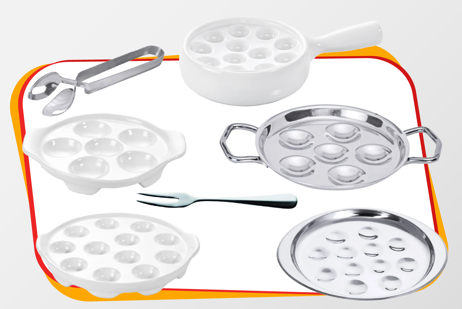 Wundereier-Pfanne, Eierpfanne, Ölfreier, Edelstahl, Pfannen-Set