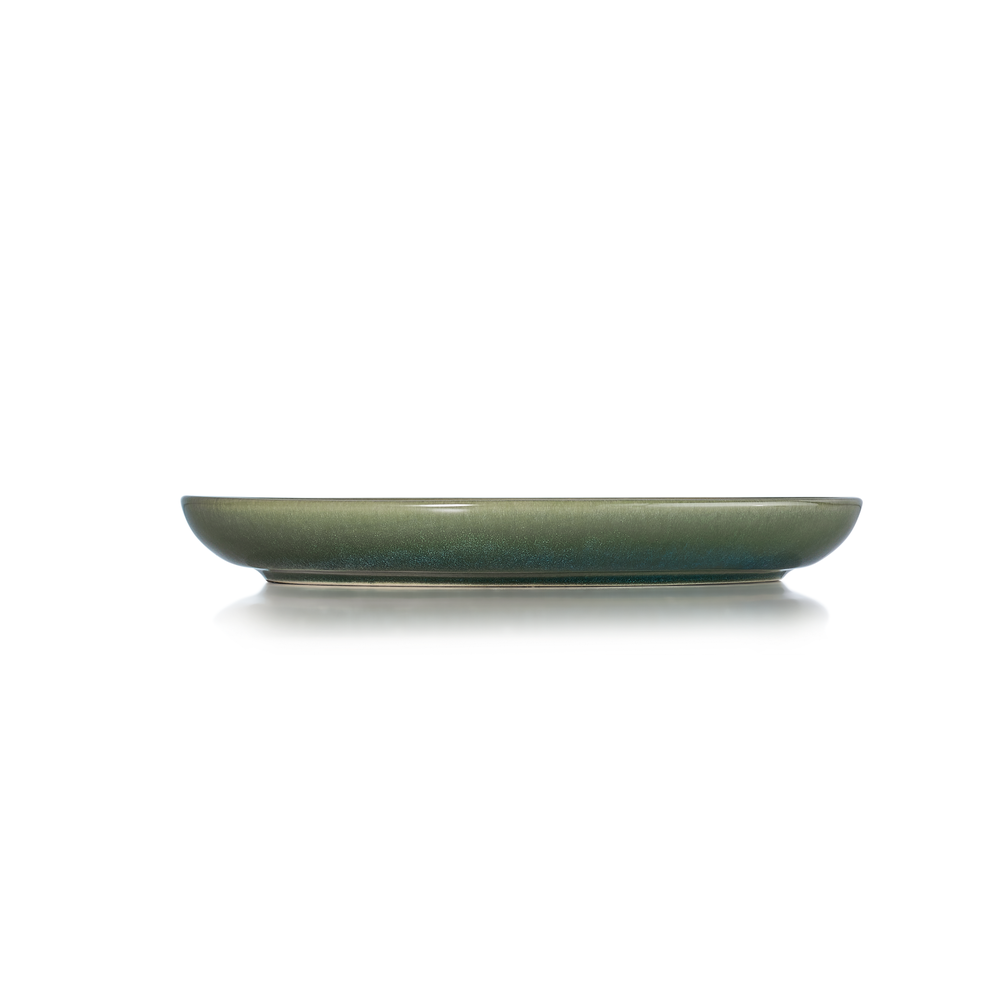 WAS Teller Set ROCKZZERO, flach, Ø 22 cm, Set á 6 Stück, myrtle green, Steinzeug