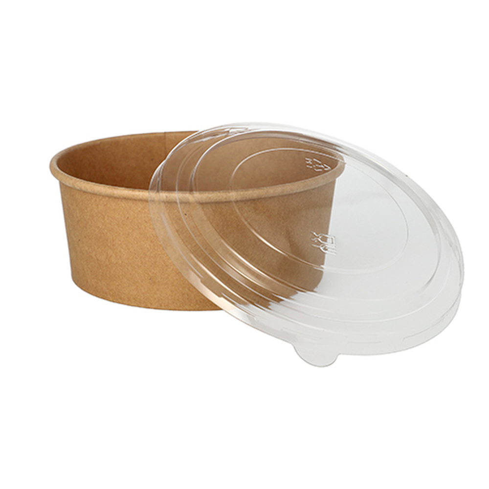 Papstar Salatschalen, Pappe rund 750 ml Ø 15 cm · 6 cm braun