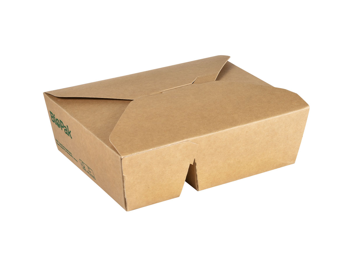 Duni Kartonbox Bio 2-Comp Karton/PLA 400/480ml 2-geteilt 170 x 140 x 50 mm