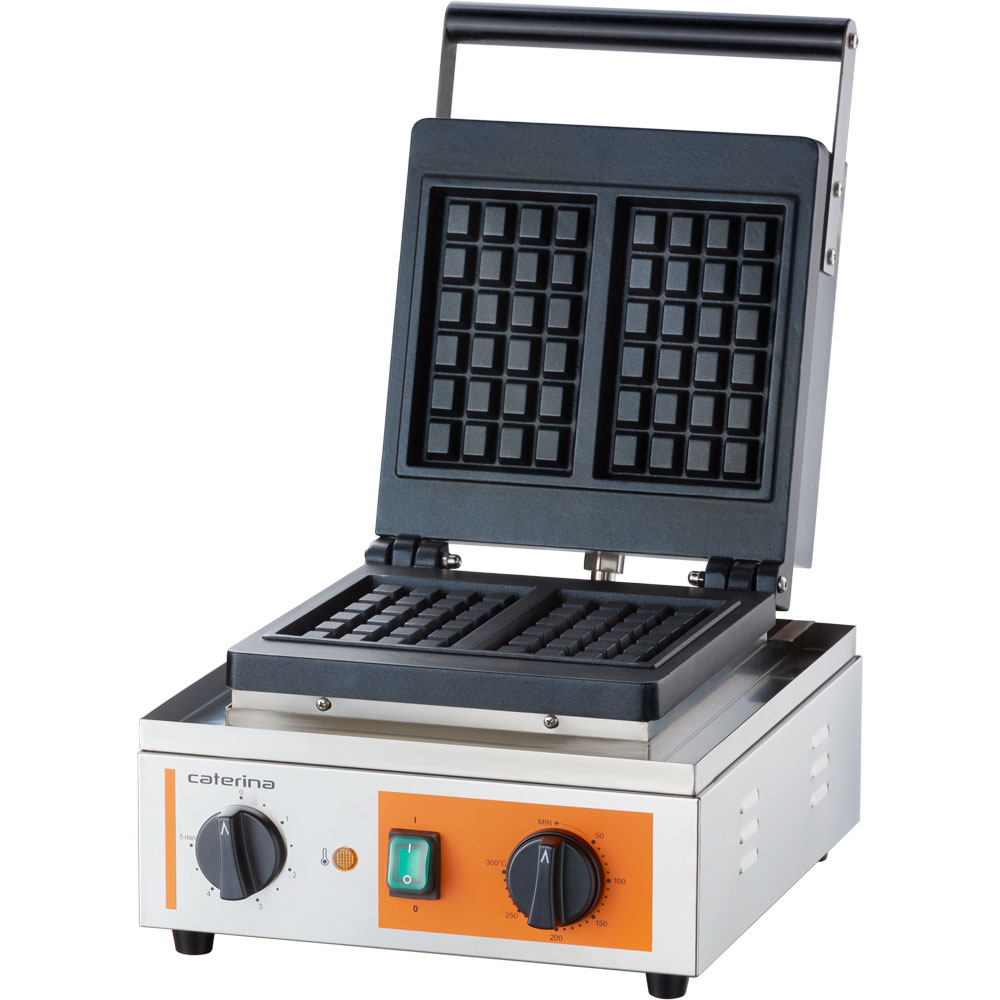 Stalgast Waffeleiesen CATERINA, antihaftbeschichtete Platte, 320x380x240 mm, 1,5