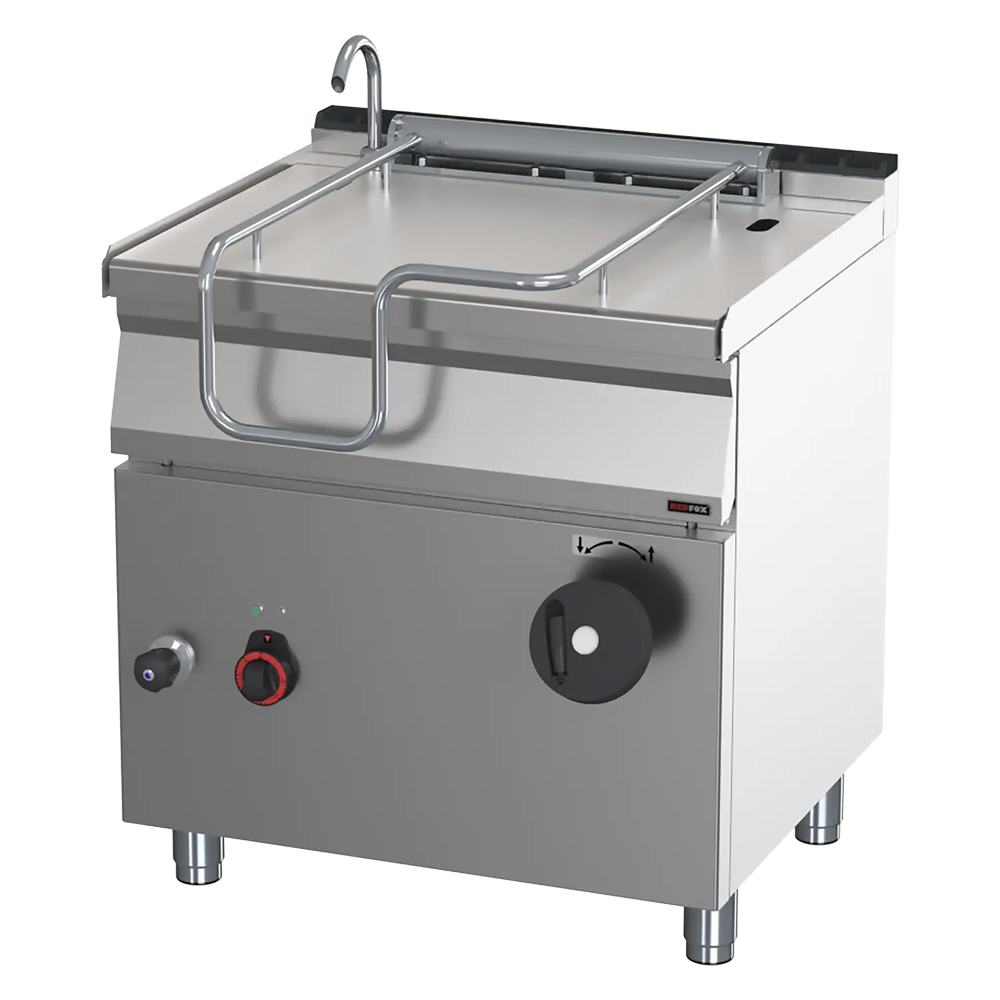 RM Gastro Kipppfanne manuell elektrisch 50 l Edelstahlboden / REDFOX - BR 70/80 