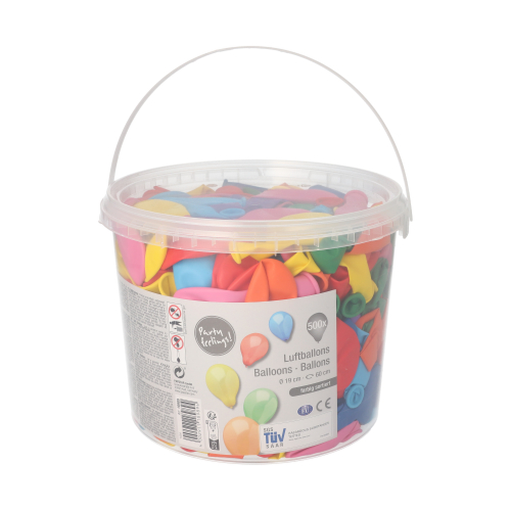 Papstar Luftballons Ø 19 cm farbig sortiert in Dose
