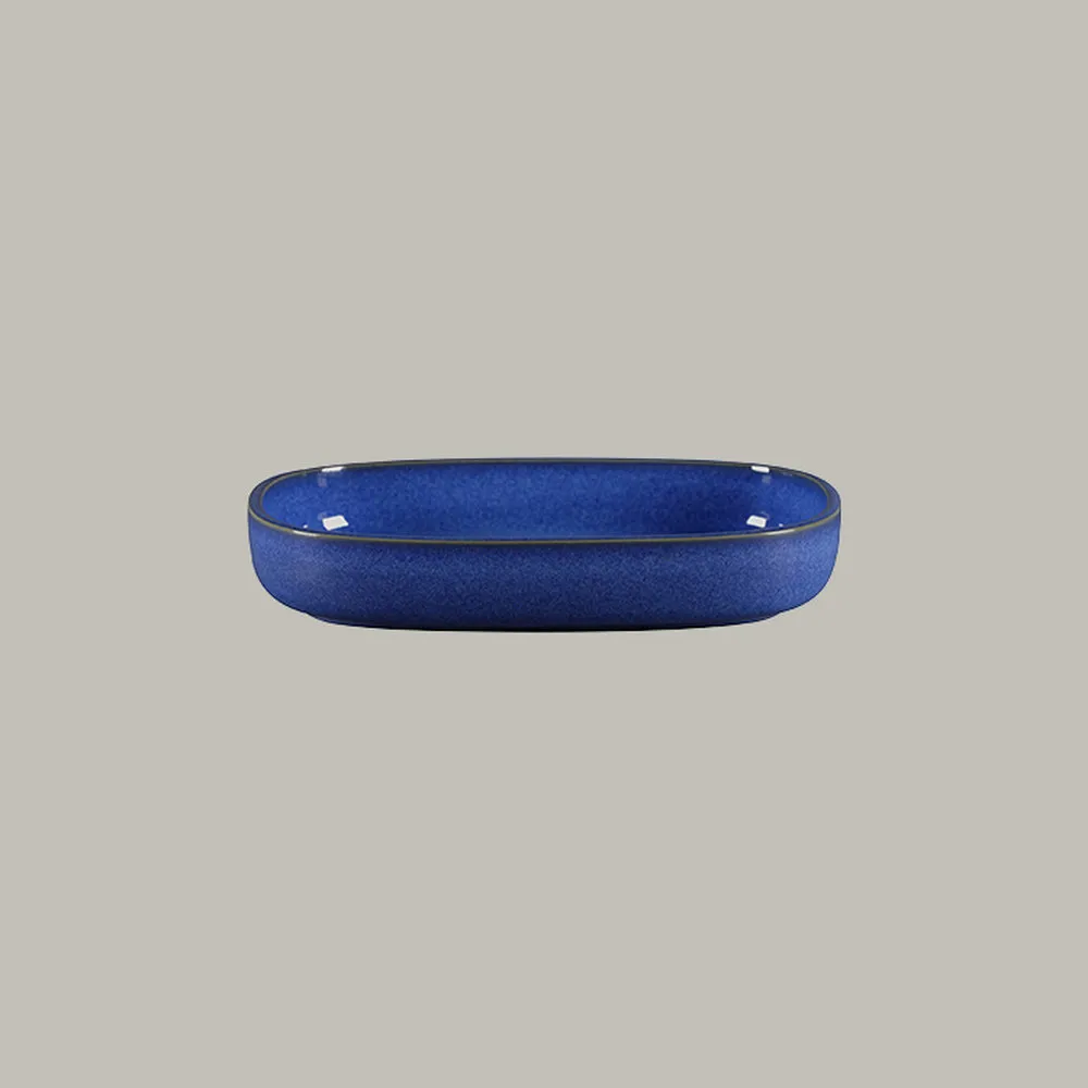 RAK Platte oval tief - cobalt Serie: Ease L 26 cm / W 18.3 cm / Ht. 4.5 cm / Co