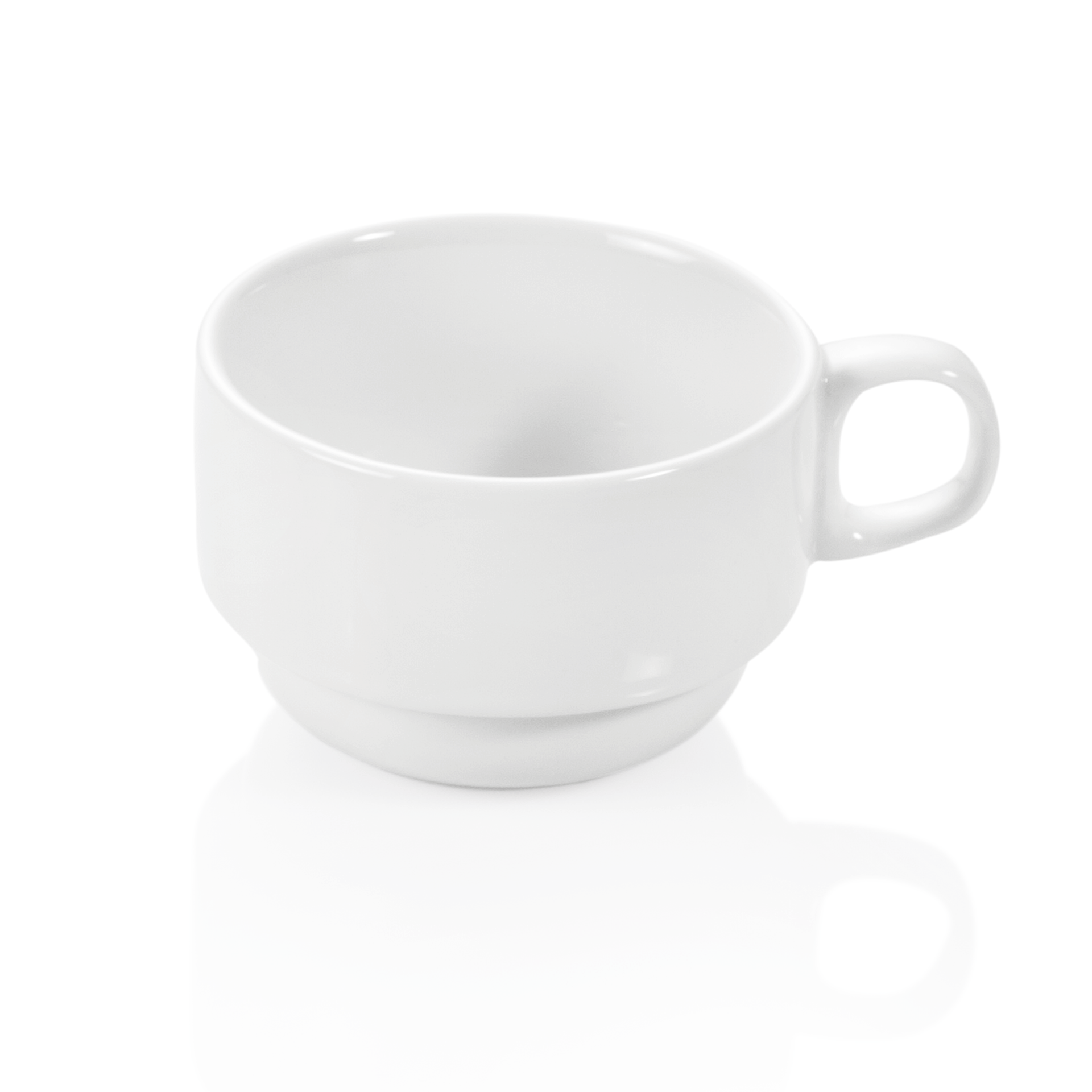 WAS Obertasse Set, Ø 8 cm, 180 ml, Set á 12 Stück, Porzellan