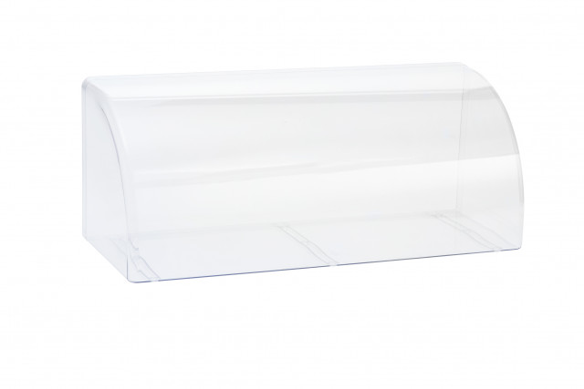 APS Vitrine / Thekenaufsatz 63,5 x 25 cm, H: 25 cm , SAN, glasklar, aus einem Te