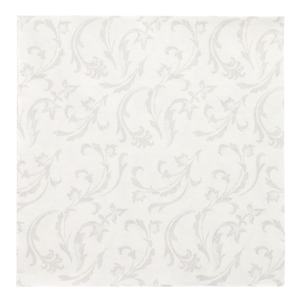Papstar Servietten "ROYAL Collection" 1/4-Falz 40 cm x 40 cm weiss "Damascato"