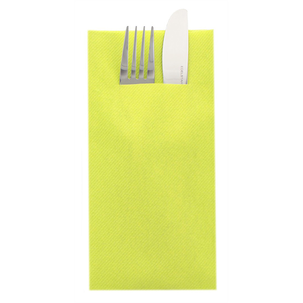 Mank Pocket-Napkins Basic lime 40 x 40 cm 1/8 Falz