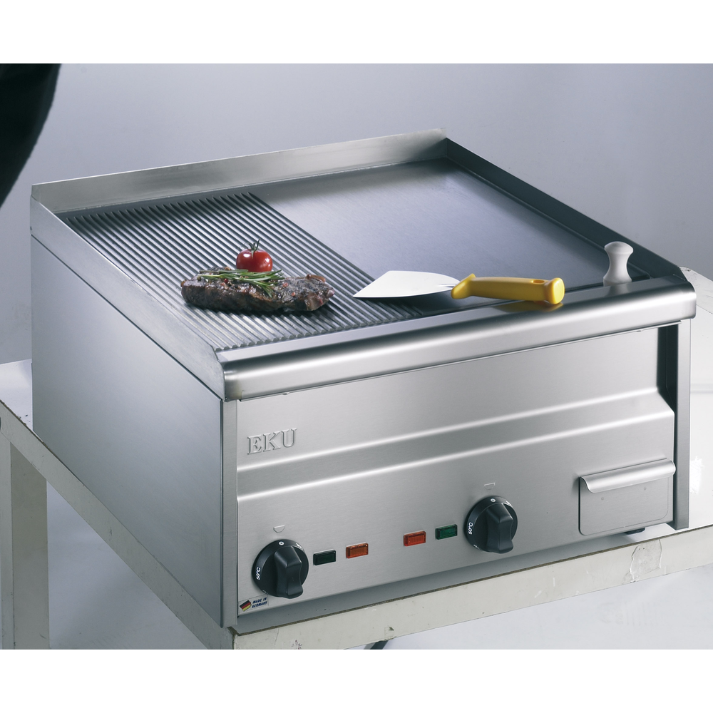 EKU Snackline Elektro-Grillplatte GRE-60R 1/2 glatt, 1/2 gerillt