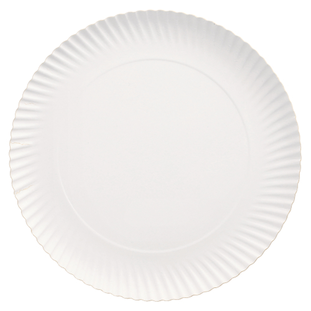 Papstar Teller, Pappe "pure" rund Ø 29 cm · 2 cm weiss