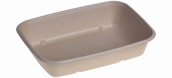 Pacovis Menuschale Zuckerr./PBAT,950ml, nature, 230x165