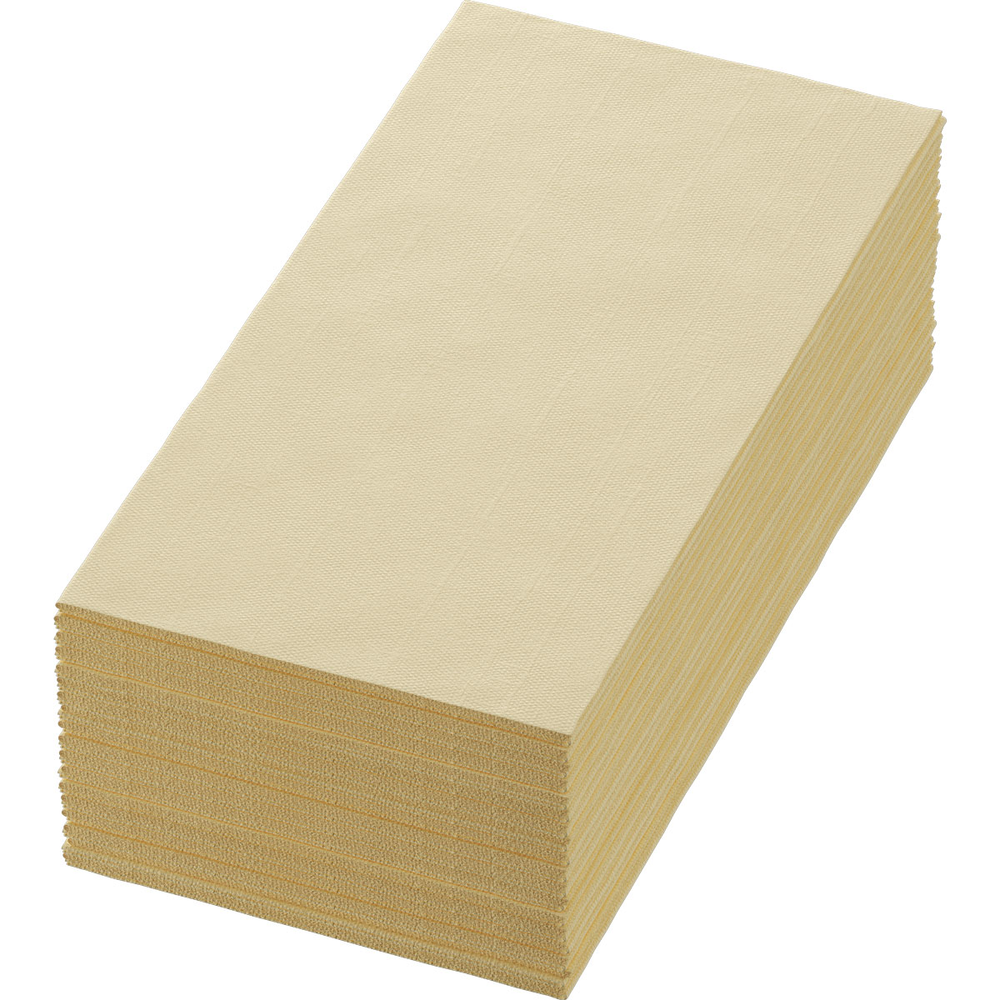 Duni Zelltuchservietten 40 x 40 cm 3-lagig 1/8 Buchfalz cream