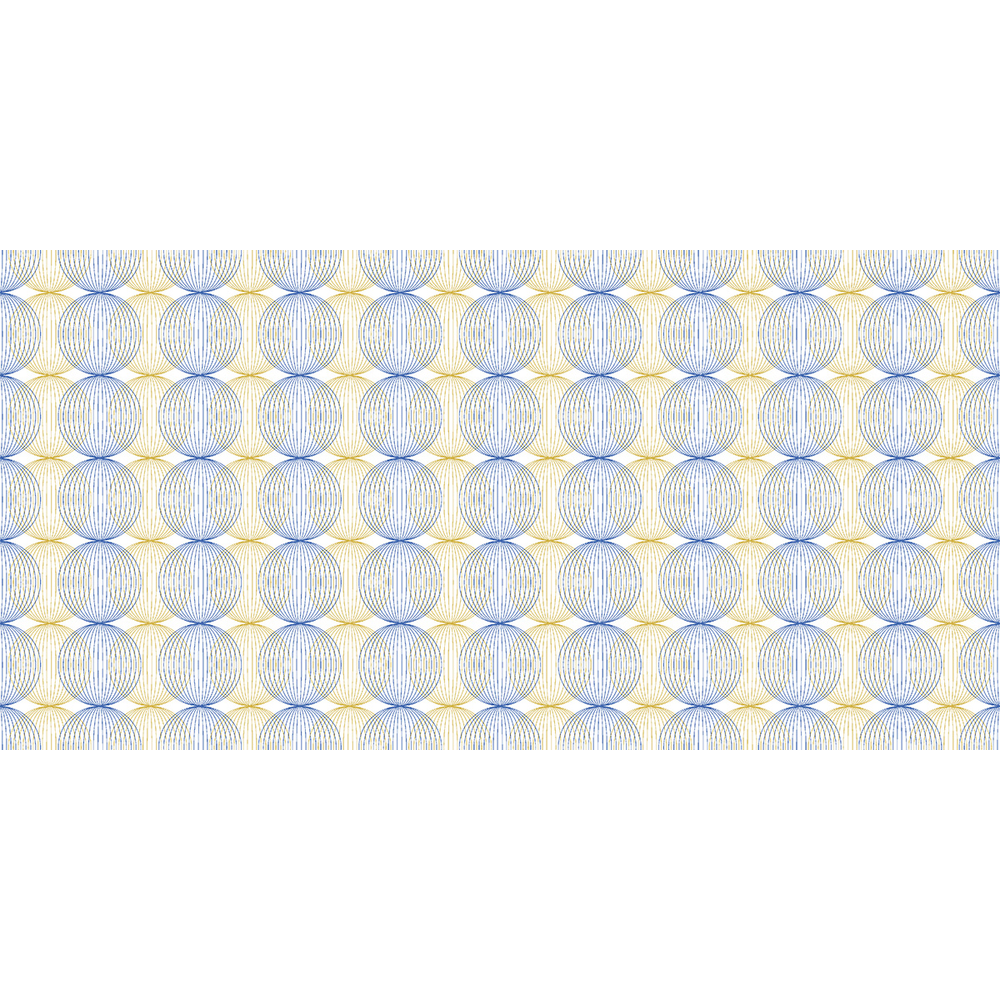 Mank Tischläufer Ludo blau-gold 40 cm x 24 m